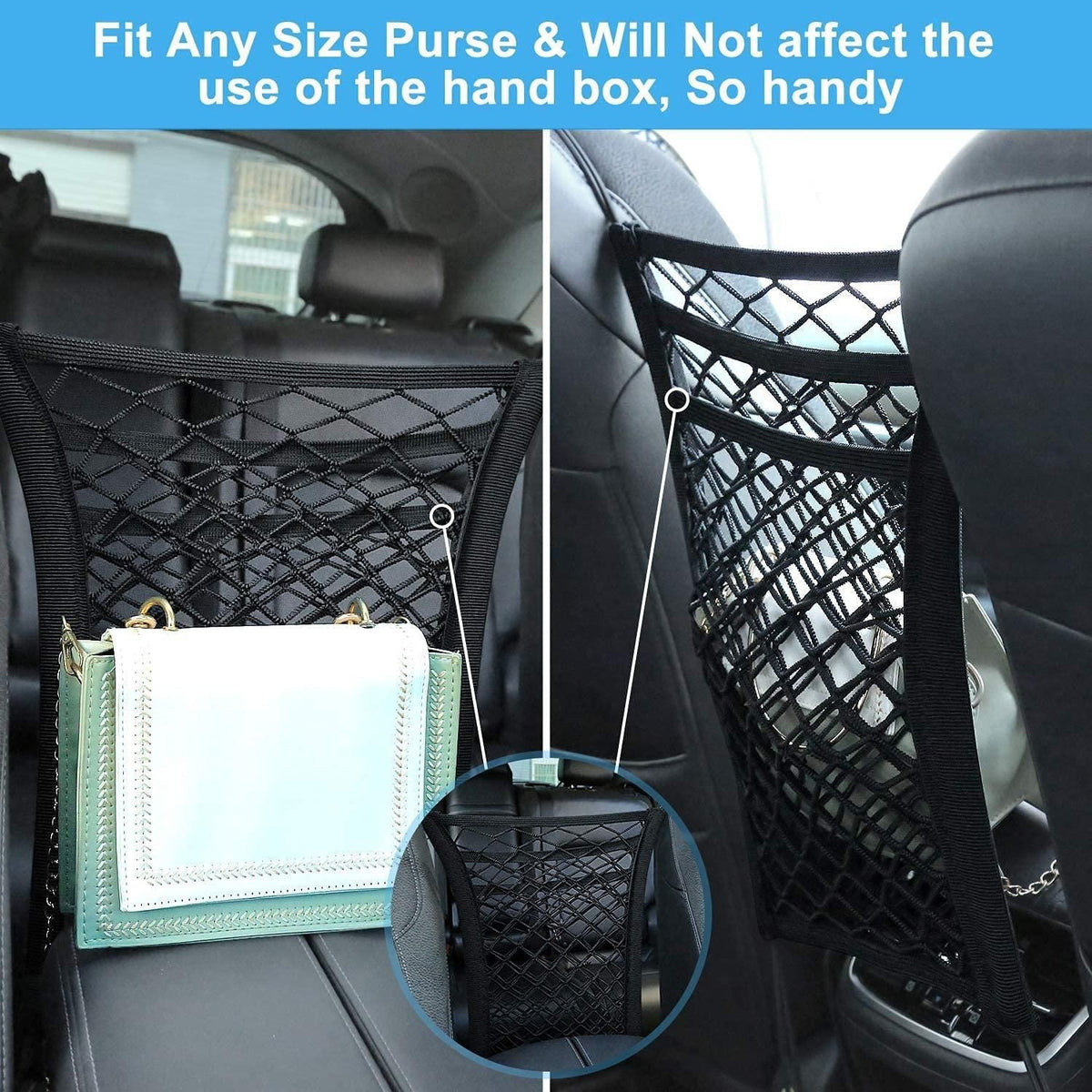3-Layer Car Mesh Organizer/Storage Netting Pouch