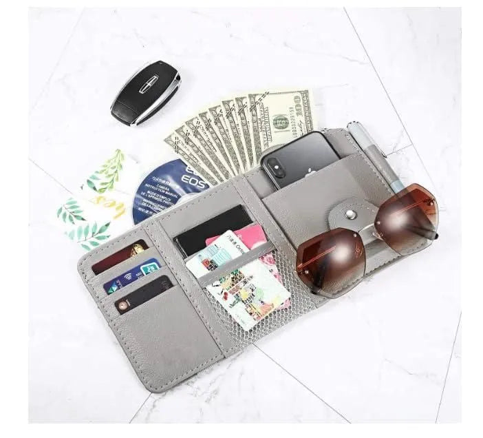 Car Sun Visor Organizer – Multi-Pocket Storage Pouch
