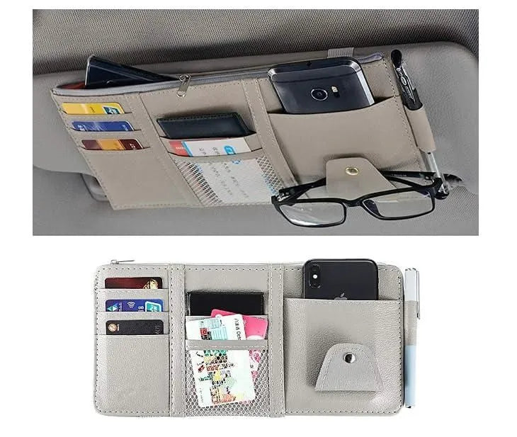 Car Sun Visor Organizer – Multi-Pocket Storage Pouch