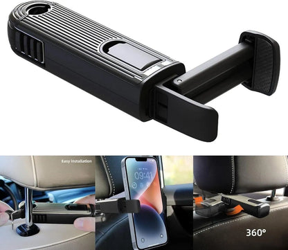 Car Hooks Holder Hanger 360-Degree Rotating
