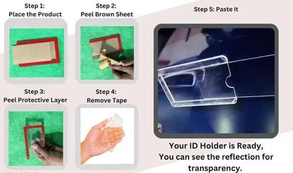 FASTag Holder Universal Card Cover – With Double-Sided Tape