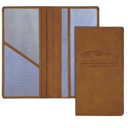 Car Document Holder – RC, Insurance & Licence Organizer | Brown